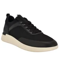 カルバンクライン メンズ シューズ スニーカー レース Calvin Klein Mens Gavner Casual LaceUp Sneakers Black ブラックのサムネイル