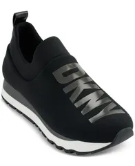 ダナ キャラン ニューヨーク レディース シューズ スニーカー ロゴ DKNY Womens Jadyn Logo SlipOn Sneakers Black Dark Gunmetal ブラックのサムネイル