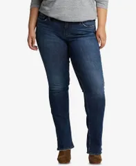 シルバー ジーンズ レディース ボトムス デニムパンツ ブーツカット プラスサイズ ブーツ Silver Jeans Co Plus Size Suki Slim Bootcut Jeans Indiのサムネイル