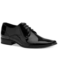 カルバンクライン メンズ シューズ オックスフォード レース Calvin Klein Mens Brodie Lace Up Dress Oxford Black Patent ブラックのサムネイル