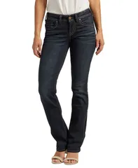 シルバー ジーンズ レディース ボトムス デニムパンツ ブーツカット ブーツ Silver Jeans Co Suki Mid Rise Curvy Bootcut Jeans Indigo インディのサムネイル