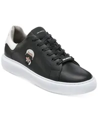 カール ラガーフェルド メンズ シューズ スニーカー KARL LAGERFELD PARIS Karl Lagerfeld Mens Karl Head Sneakers Black ブラックのサムネイル