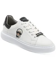 カール ラガーフェルド メンズ シューズ スニーカー KARL LAGERFELD PARIS Karl Lagerfeld Mens Karl Head Sneakers White ホワイトのサムネイル