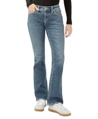 シルバー ジーンズ レディース ボトムス デニムパンツ ブーツカット ブーツ Silver Jeans Co Womens Elyse Mid Rise Comfort Fit Bootcut Jeaのサムネイル