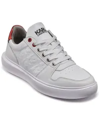 カール ラガーフェルド メンズ シューズ スニーカー ロゴ KARLAGERFELD PARIS Mens 3D Logo Stamp Sneakers White ホワイトのサムネイル