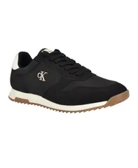 カルバンクライン メンズ シューズ スニーカー レース Calvin Klein Mens Gallden LaceUp Casual Sneakers Black ブラックのサムネイル
