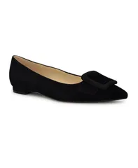ナインウェスト レディース シューズ スリッポン・ローファー Nine West Womens Jesike Slipon Pointy Toe Dress Flats Black Suede ブラッのサムネイル