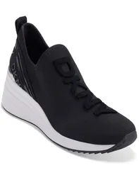 ダナ キャラン ニューヨーク レディース シューズ スニーカー DKNY Womens Keeva Wedge Sneakers Black ブラックのサムネイル