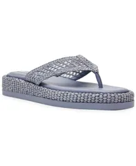 スティーブ マデン レディース シューズ スリッポン・ローファー サンダル Steve Madden Womens Bella Flatform SlipOn Thong Sandals Blue Rのサムネイル