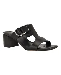 カルバンクライン レディース シューズ スリッポン・ローファー サンダル ヒール Calvin Klein Womens Vevia Block Heel SlipOn Sandals Black Lのサムネイル
