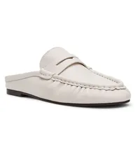スティーブ マデン レディース シューズ パンプス ローファー Steve Madden Womens Rafe Tailored SlipOn Loafer Mules White Leatherのサムネイル