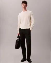 カルバンクライン メンズ ボトムス カジュアルパンツ コットン Calvin Klein Menslim Stretch Cotton Pants Black ブラックのサムネイル