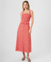 フレンチコネクション レディース トップス シャツ フラワー柄 プリント シャーリング フラワー French Connection Womens Floral Print Smocked Top Cのサムネイル