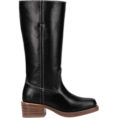 フライ レディース シューズ ブーツ・レインブーツ Frye Campus 14L Wide Calf Boot Womens Jet Black ブラックのサムネイル