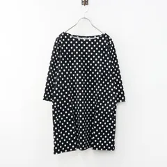 マリメッコ marimekko Rasymatto チュニックカットソー S ブラック∥ドット 水玉 七分袖 ラシィマット【2400015078700】のサムネイル
