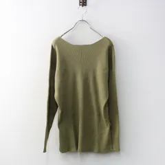 美品 ユーバイスピックアンドスパン U by SPICK&SPAN Back オープン リブプルオーバー F■カーキ ニット【2400015091006】のサムネイル