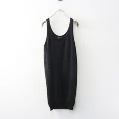 ドゥロワー Drawer ラメ ドット カシミヤ ノースリーブニットチュニック 1■ブラック ワンピース ドレス【2400015091297】のサムネイル