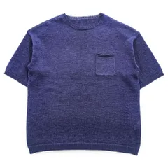 B:MING by BEAMS 半袖 メッシュ サマーニット FREE ネイビー 胸ポケット 19S-bb633のサムネイル