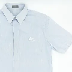 DIOR AND SHAWN STUSSY コラボ ストライプシャツ  ディオール ステューシー メンズ 半袖シャツ Dior Homme ロゴ刺繍のサムネイル