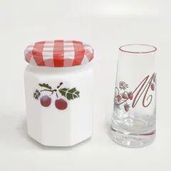 Many マニー ミルクジャム瓶 2点セット 食器 シロ クリア レディース【中古】6-0716G◎のサムネイル
