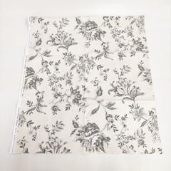 HENRY CUIR/ほぼ日 未使用品 レザー 花 犬 刺繍 手帳カバー アカ