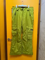 Y【Y13-90】◇ RIDE SNOWBOARDS　LGサイズ　スノーボードパンツ　ライムグリーンのサムネイル