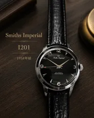 【美品・希少なブラックダイヤル】Smiths Imperial I201｜1958年頃｜19石 Cal.100｜英国製｜手巻きのサムネイル