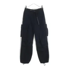 ALEXANDER WANG (アレキサンダーワン) HYBRID CARGO PANT ハイブリッド素材切替デザインカーゴスウェットパンツ ブラック/グレー -のサムネイル