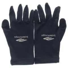 BALENCIAGA (バレンシアガ) ロゴプリント ストレッチグローブ 手袋 ブラック 773144 4D8B8のサムネイル