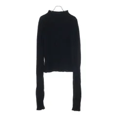 ANN DEMEULEMEESTER (アンドゥムルメステール) Warr Rib Sweater ヴァール リブハイネックセーター ニット ブラック B0011663KN026099のサムネイル