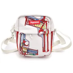 SUPREME (シュプリーム) 26SS Guns Embroidered Shoulder Bag ガンズ ショルダーバッグ ホワイトのサムネイル