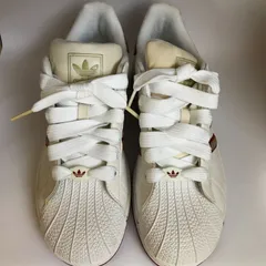 未使用長期保管品(商品説明必読) adidas アディダス スーパースター スニーカー 24cm ホワイト/レッド/ゴールド 星柄のサムネイル
