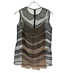 RED VALENTINO レッド ヴァレンティノ ノースリーブシアートップス IR3AE00A1F7 ブラック 40のサムネイル