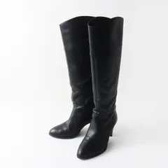 アトリエブルージュ atelier brugge バックジップロングブーツ 23cm■ブラック 靴 シューズ ヒール【2400015091969】のサムネイル