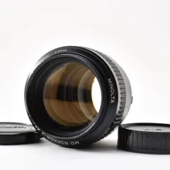 MINOLTA MD Rokkor-X 85mm F1.7 MDマウント 単焦点レンズ 前後キャップ付 清掃済み 動作確認済み