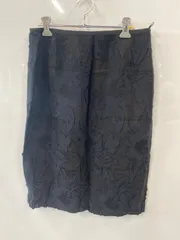 PC246⚫︎UNITED ARROWS⚫︎ユナイテッドアローズ⚫︎スカート⚫︎フラワージャガード⚫︎上品コーデ⚫︎花柄⚫︎ドレッシー⚫︎レディース⚫︎size40⚫︎黒のサムネイル