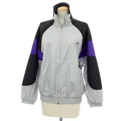 【中古】アディダスバイステラマッカートニー adidas by Stella McCartney ポリエステル スタンドカラー ダブルジップ トラックジャケット ライトグレーxブラック【サイズJPN M】【レディース】のサムネイル