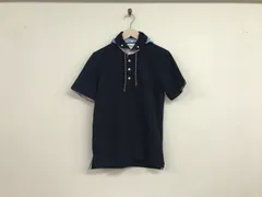 本物タケオキクチtkTAKEOKIKUCHIコットンポリパーカー半袖ポロシャツメンズサーフアメカジミリタリーワークストリートスケータービジネススーツドレスゴルフスポーツ紺ネイビーMのサムネイル