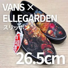 【新品未使タグ付き】VANS × ELLEGARDEN スリッポン 26.5cm ブラック レッド 箱付のサムネイル