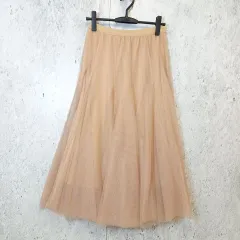 marjour マージュール チュールスカート ロングスカート シアー感 ウエストゴム エアリー ベージュ Mサイズ ◎、〇□のサムネイル