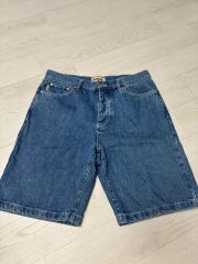 STUSSY 00s デニムショーツ ハーフパンツ 綿 濃紺 32 ストリート