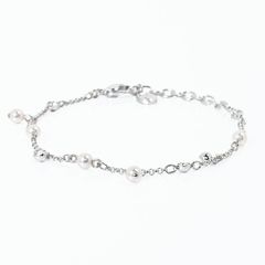新品 スワロフスキー SWAROVSKI ブレスレット Imber バングル クリスタルパール クリア シルバー レディース 5754242 ジュエリー アクセサリーのサムネイル