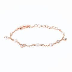 新品 スワロフスキー SWAROVSKI ブレスレット Imber バングル クリスタルパール クリア 18Kローズゴールド レディース 5754243 ジュエリー アクセサリーのサムネイル