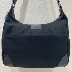 6658 agnes b. VOYAGE アニエスベーボヤージュ ショルダーバッグ ブラック 黒 レディース ナイロン レザー 無地 ポケット多数のサムネイル