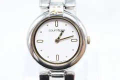 【W317-77】動作品 電池交換済 courreges クレージュ ２針 ブレスレットウォッチ 腕時計 4N20-0430 レディースのサムネイル