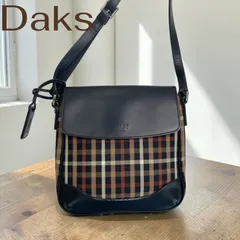 【美品】 DAKS ショルダーバッグ チェック柄 レザーコンビのサムネイル