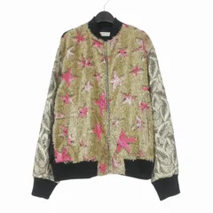 ドリスヴァンノッテン DRIES VAN NOTEN スターラメ刺繍 ボンバージャケット ブルゾン 長袖 S ゴールドのサムネイル