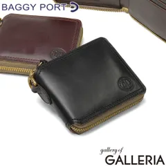 バギーポート 二つ折り財布 メンズ レディース ブランド Chromexcel BAGGY PORT 本革 牛革 レザー おしゃれ かっこいい box型小銭入れ ショートウォレット LIMA ラウンドファスナー二つ折り財布 FZYS202 BLACKのサムネイル