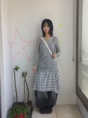 あなたのCHECKアシンメトリースカートのサムネイル