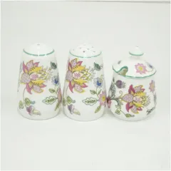 MINTON　ミントン　ハドンホール　シュガーポット・ソルト＆ペッパー3点  食器 おしゃれ かわいい レトロ アンティーク インテリア テーブルウェア 砂糖入れ 食卓 twot